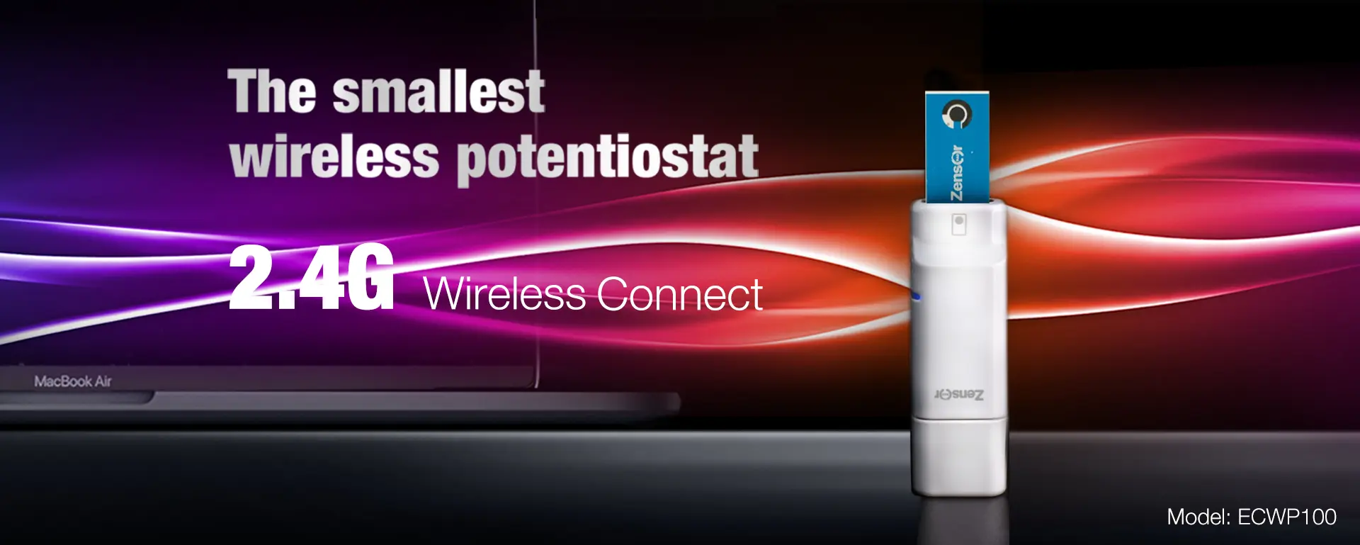 The smallest wireless
                                            potentiostat Zensor
                                            R&D-ECWP100