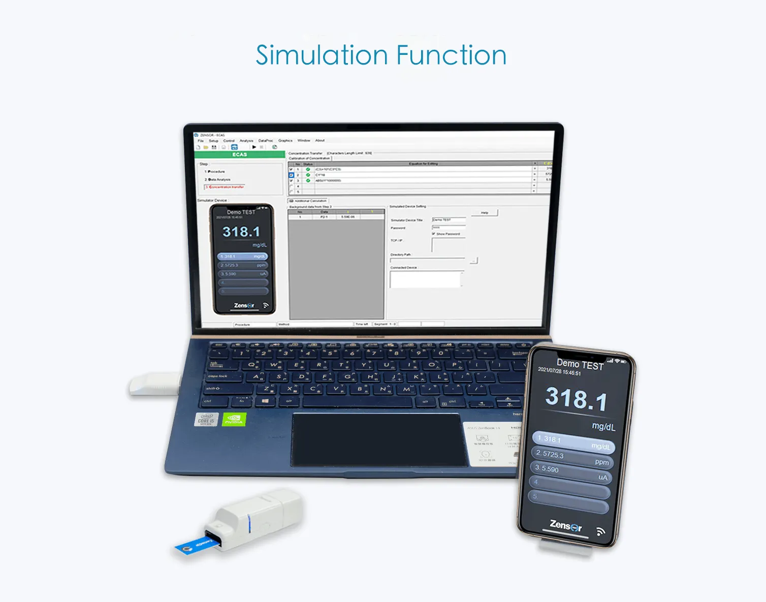 simulator
                                      function
                                      of
                                      wireless
                                      potentiostat
                                      -Zensor
                                      R&D
                                      ECWP100-single