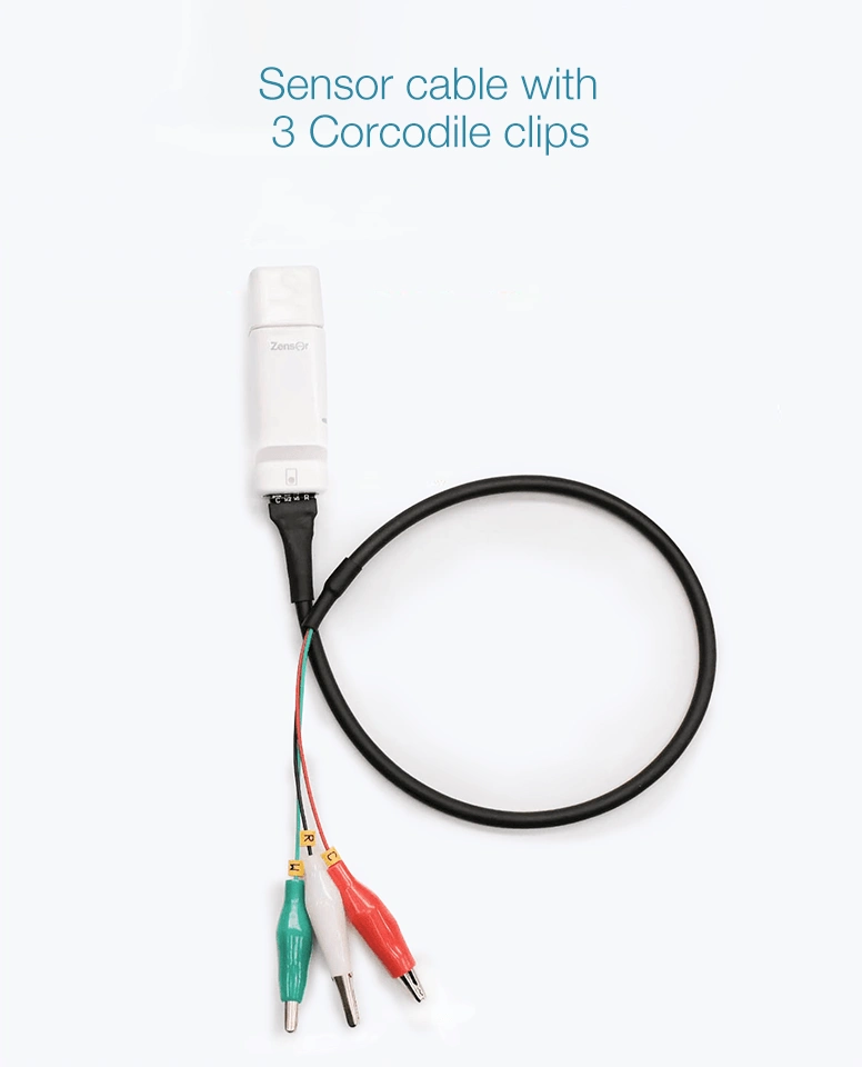  Crocodile cable of wireless
potentiostat -Zensor R&D-ECWP100