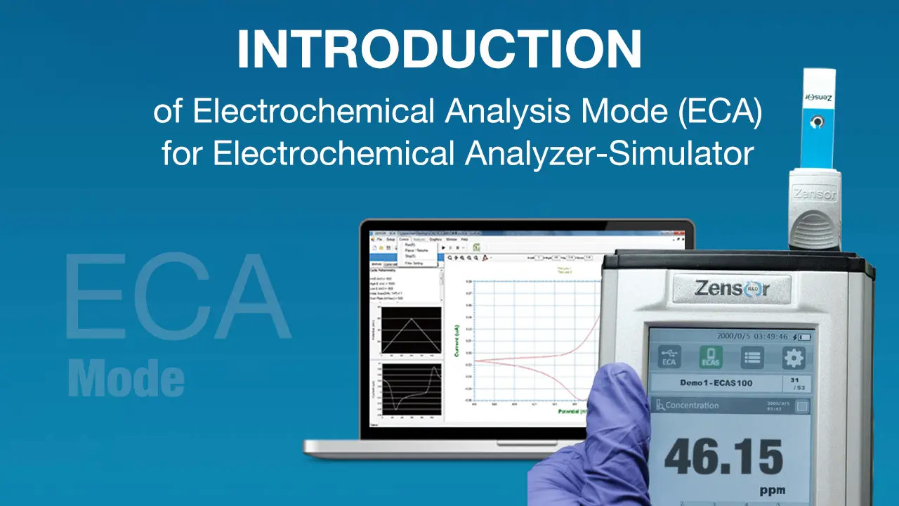 ECA (electrochemical
                                      analysis mode of
                                      potentiostat/simulator-Zensor
                                      R&D-ECAS100